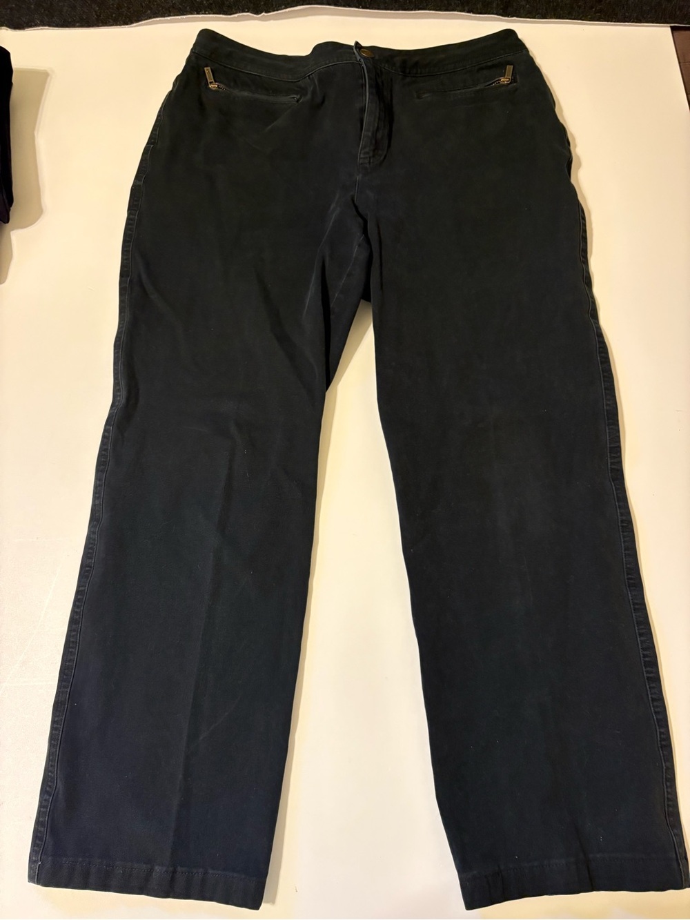 American Living Black womens Chinos with Zip Pockets